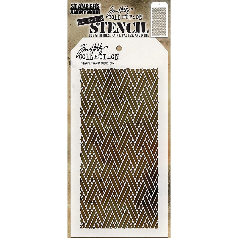 Tim Holtz Layering Stencil - Woven