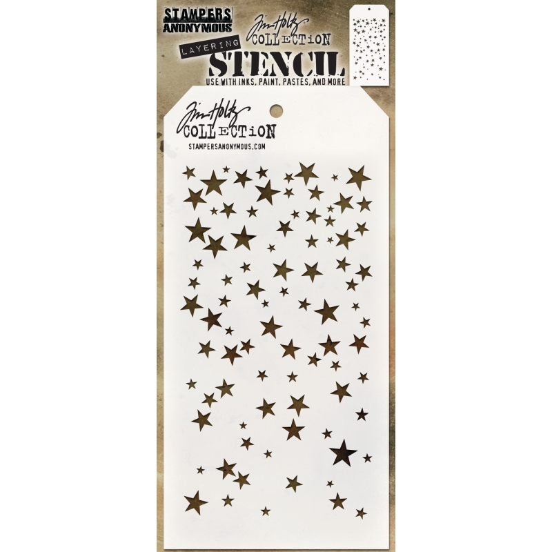 Tim Holtz Layering Stencil - Falling Stars