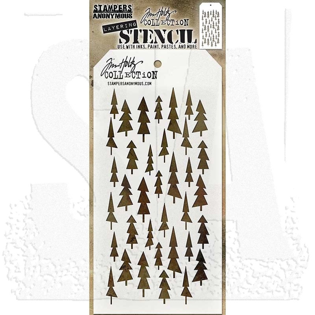 Tim Holtz Layering Stencil - Tree Lot