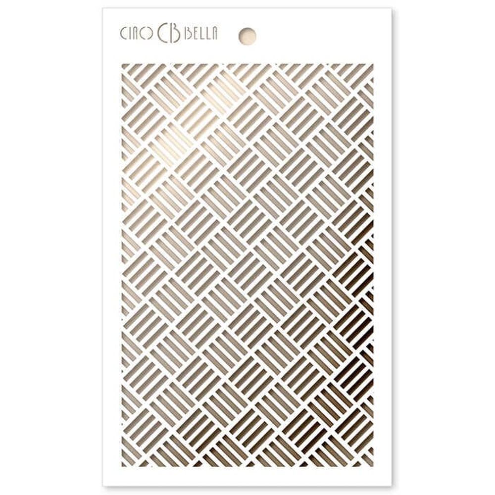 Ciao Bella Texture Stencil 5" x 8" - Stencil Rug