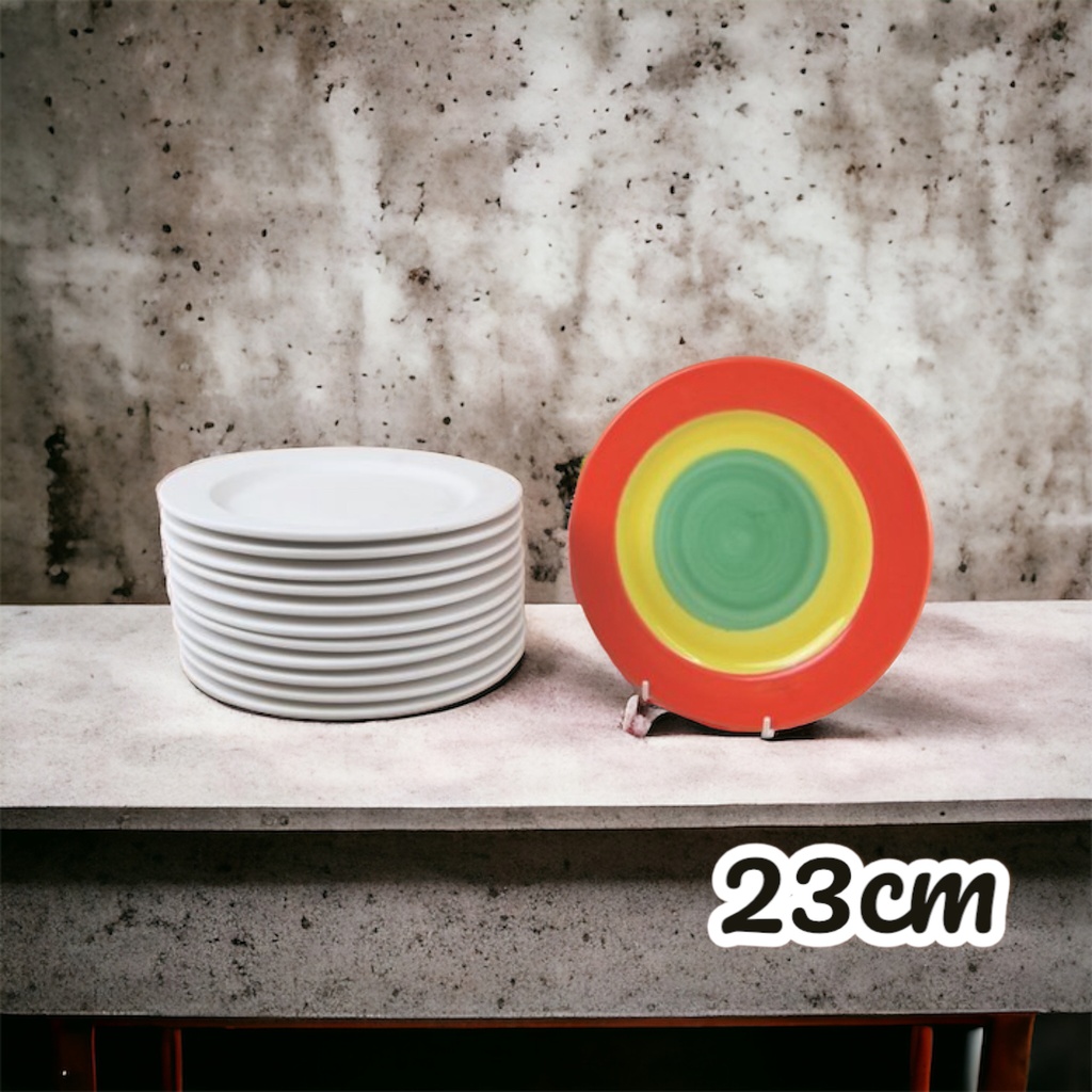 GMS Rimmed Plate 23cm (carton of 12)