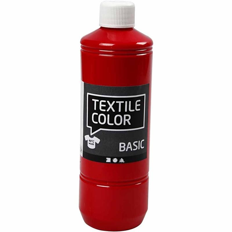 Textile Colour Paint, 500ml, red