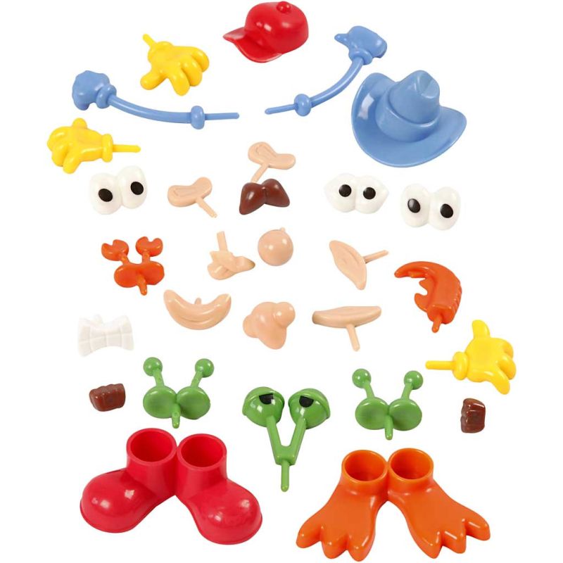 Body Parts 0.8-6.8cm 26pcs assorted