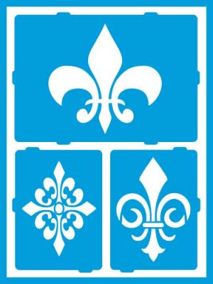 Large Fleur de Lis Stencil