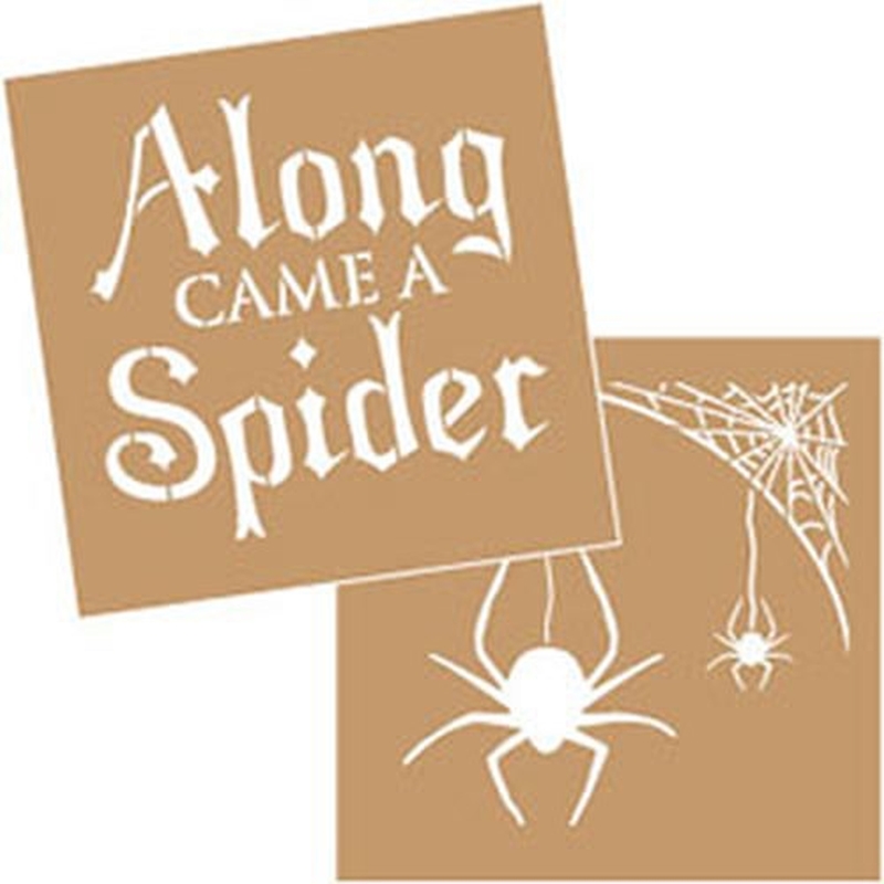 Along came a spider value stencil