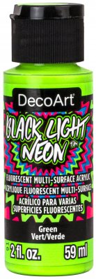 Green Black Light Neon