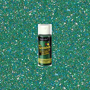 Christmas Green Craft Twinkles 2oz.