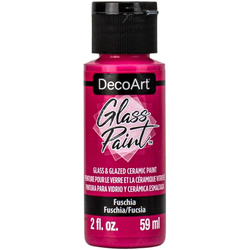 Fuchsia Glass Paint - 2Oz.