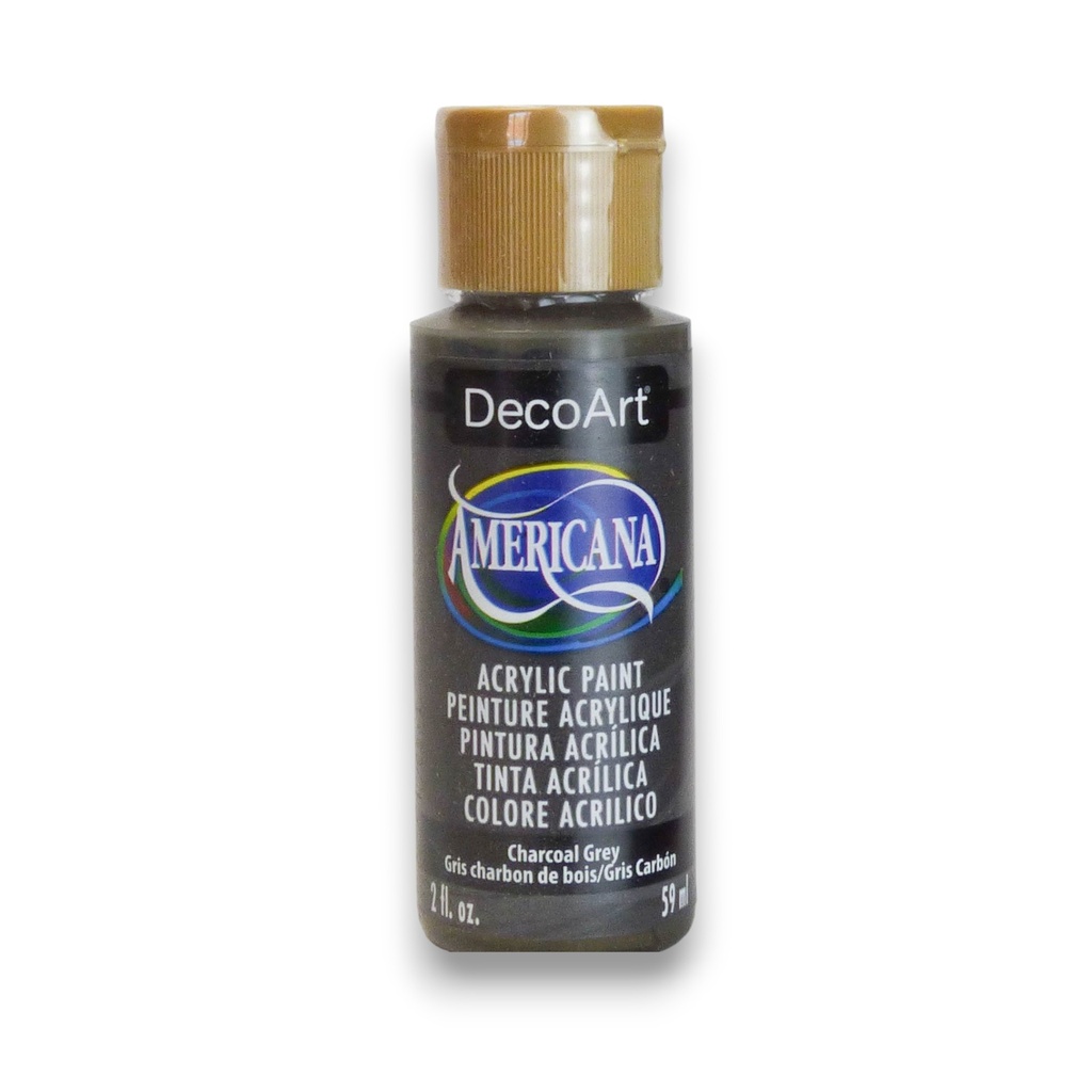 Charcoal Grey Americana Acrylic 2Oz.