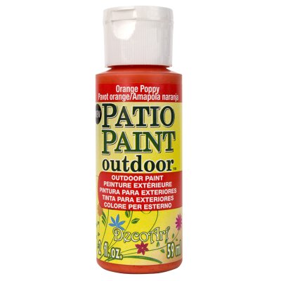 Orange Poppy Patio Paint