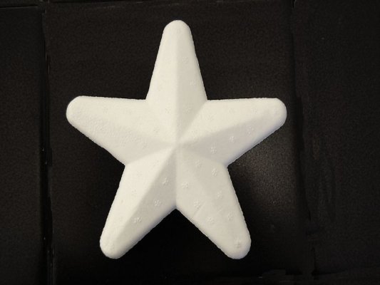 Polystyrene star 13.5cm x20pcs