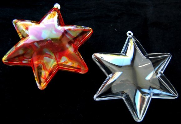 Transparent star 100mm x20pcs