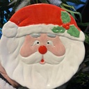 Small Xmas Santa Plate (carton of 6)