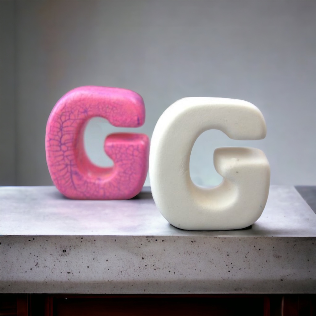 3D Letter G 4.5cm (pack of 6)