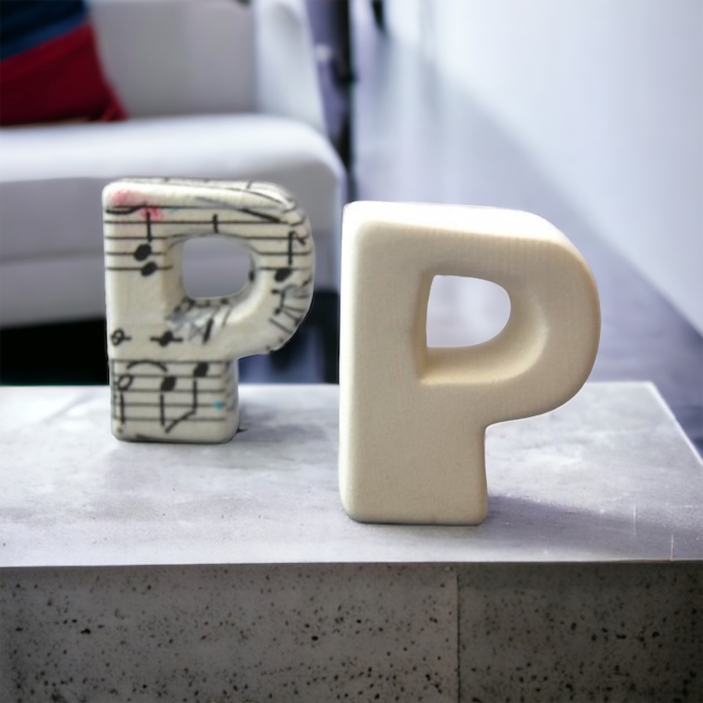 3d Letter P 4.5cm (pack of 6)