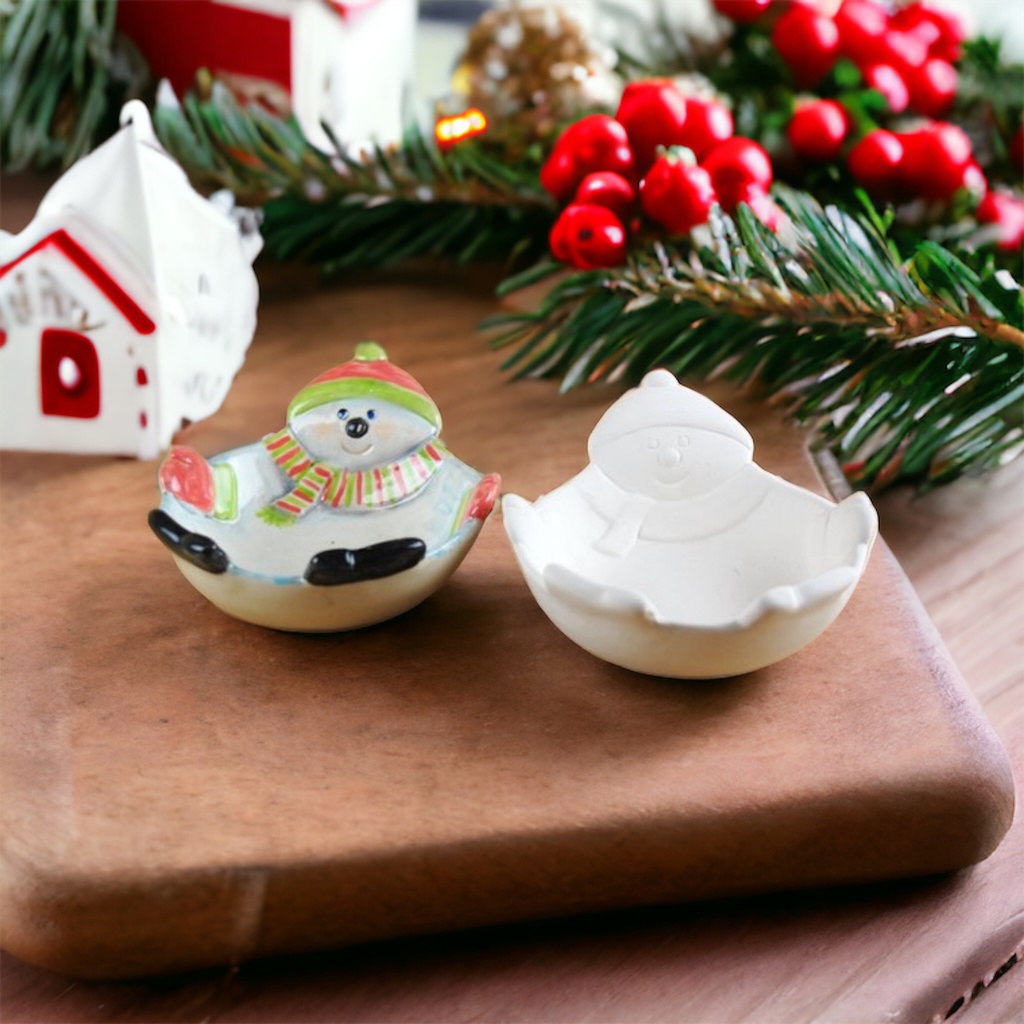 Winter Snowman Bowl Dish (carton of 6)