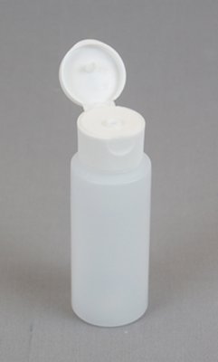 Empty Fillable Plastic Bottle with Flip top Lid 2oz