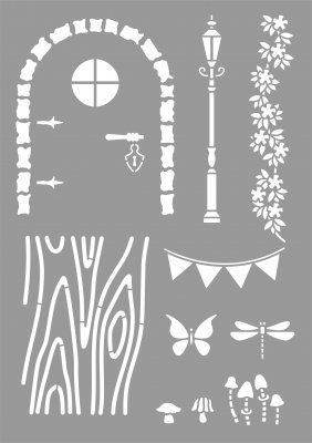 Fairy Door Stencil 1