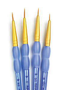 CC GOLD NYLON DETAIL BRUSH SET 3 pack