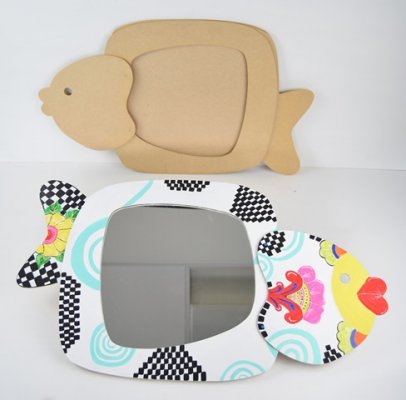 Fish Mirror/Frame - single-3mm