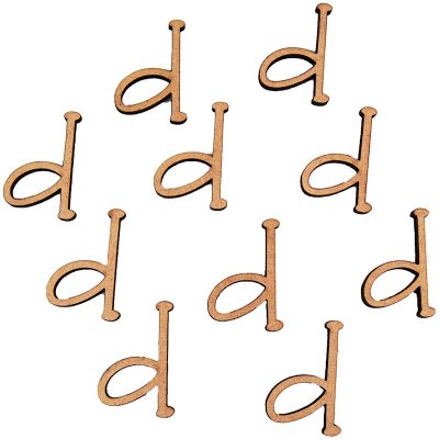 MDF Letter D (28mm) pk 10