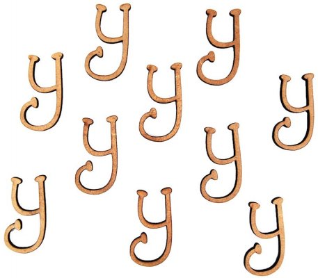 MDF Letter Y (28mm) pk 10