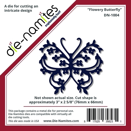 Die-Namites Flowery Butterfly