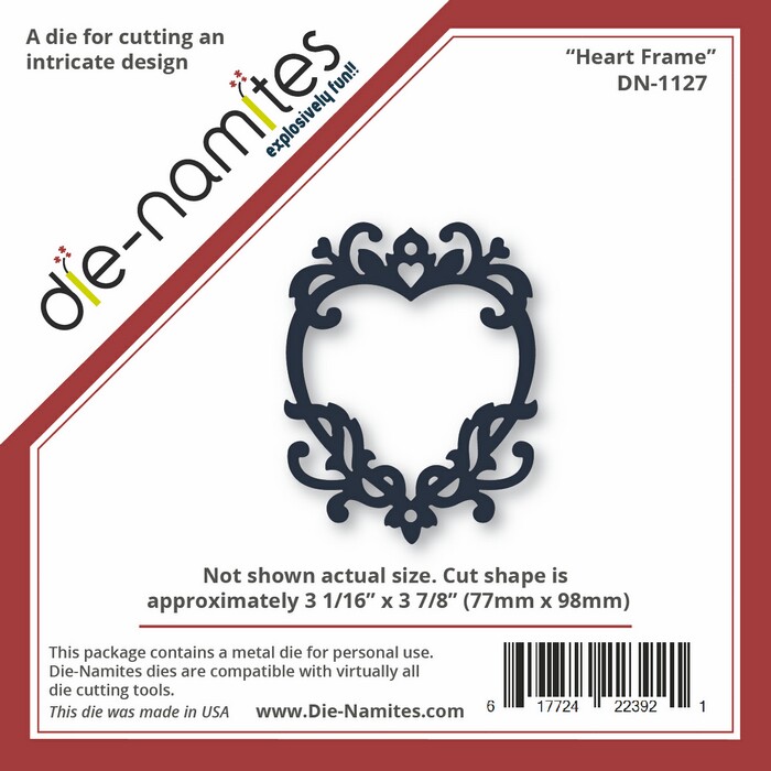 DieNamites Elegant Heart Frame