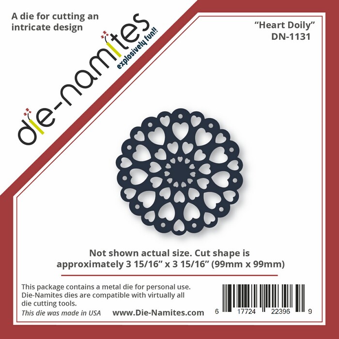 Die-Namites - Heart Doily