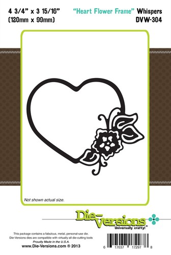 Whispers - Heart Flower Frame