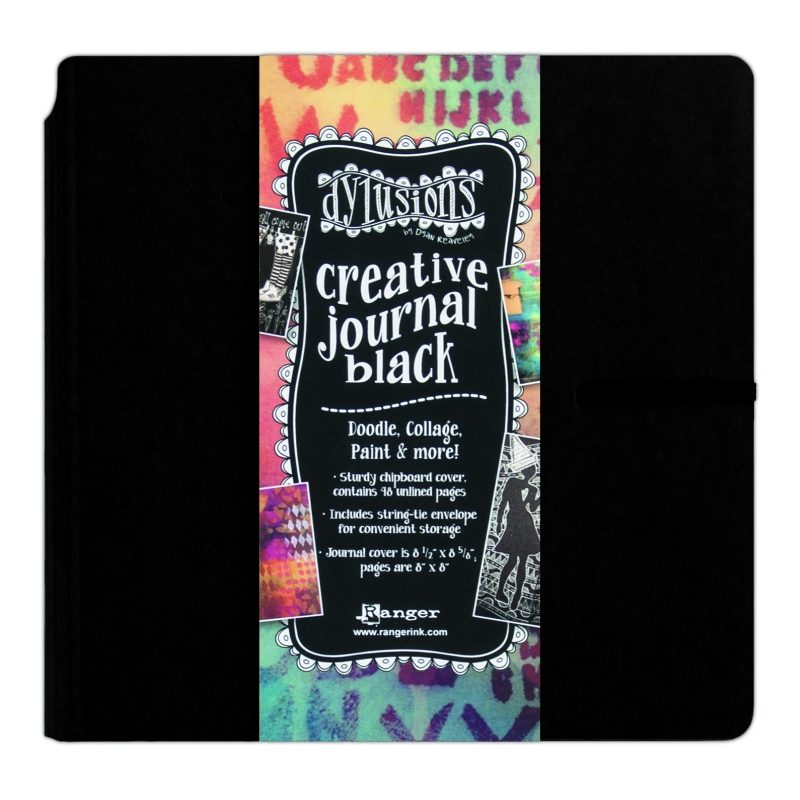 Dylusions Creative Journal Square Black