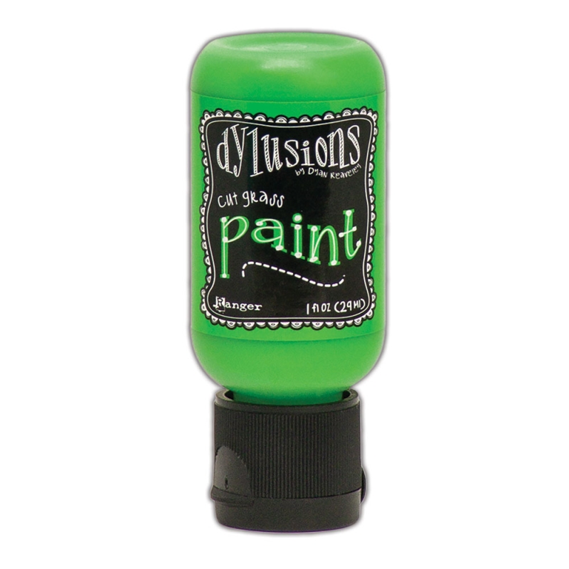 Dylusions Paint Cut Grass