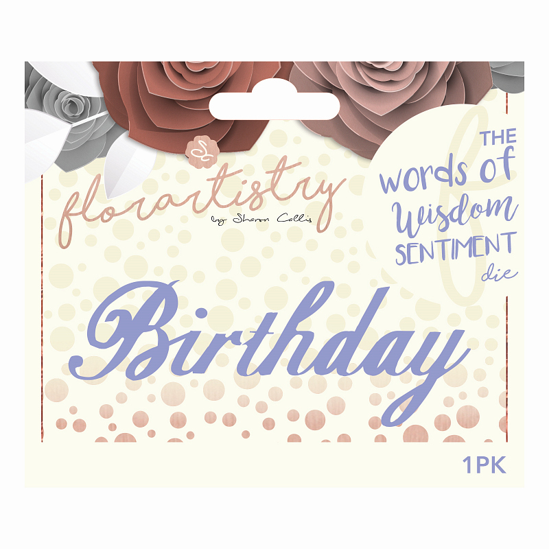 Word Die - Birthday