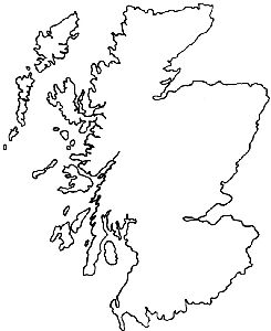 Lindsay Mason Map of Scotland - Traditional Wood Mounted Stamp