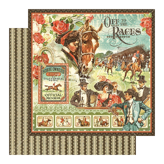 Off to the Races Sold in Packs of 10 Sheets