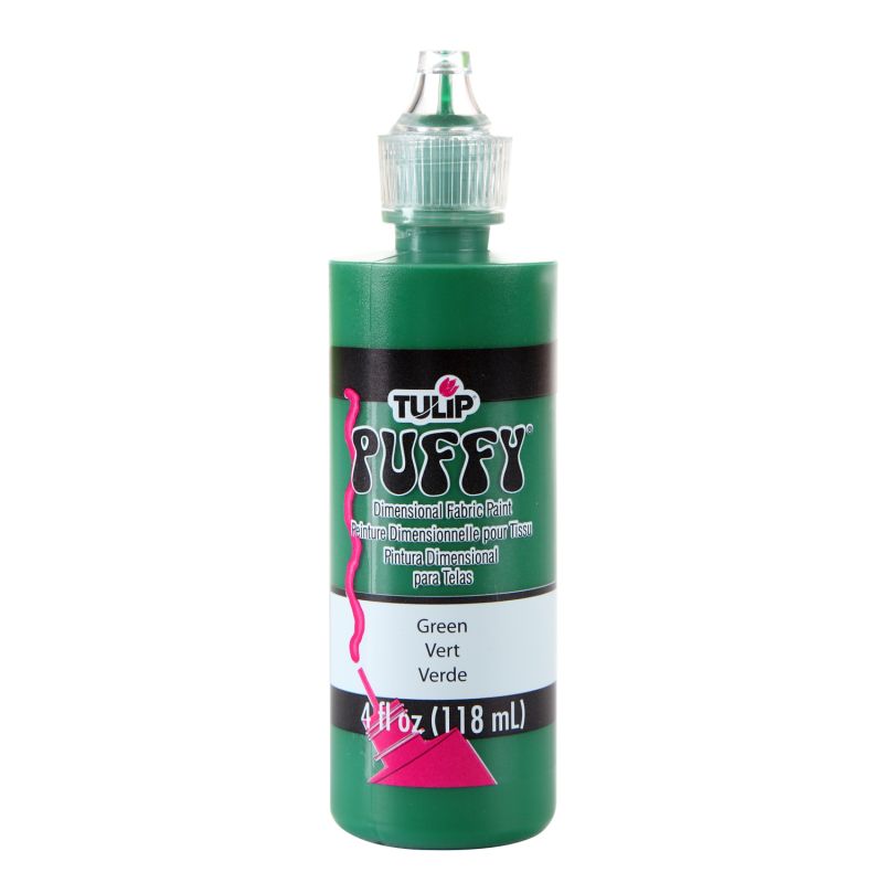 Tulip Puffy Green Dimensional Fabric Paint 4oz