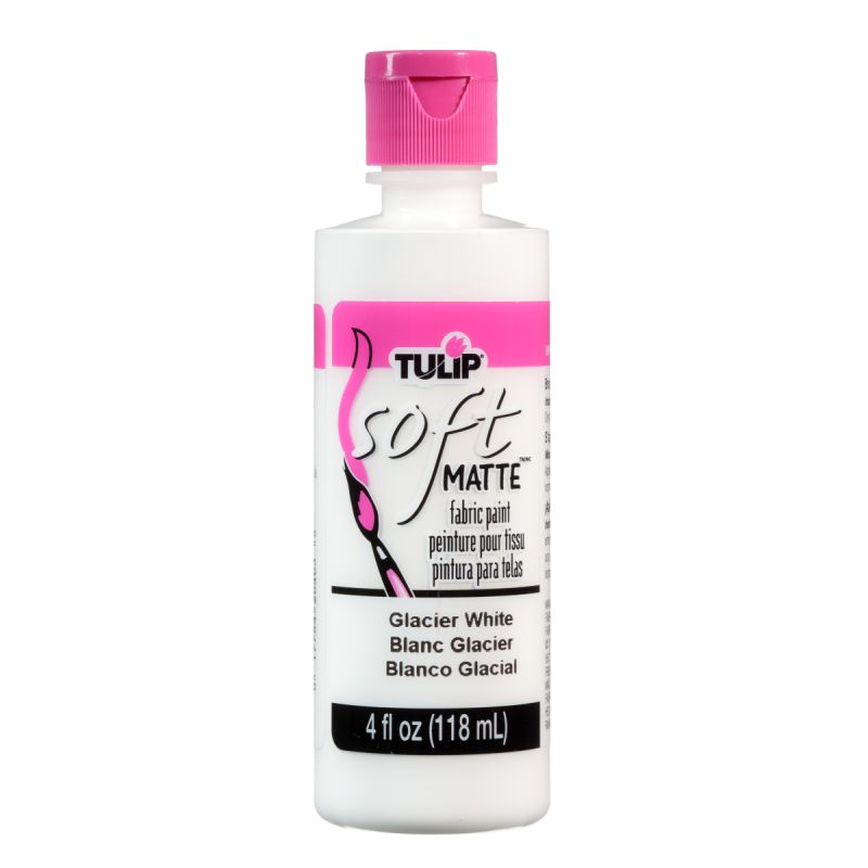 Tulip Matte Glacier White Soft Fabric Paint 4oz 