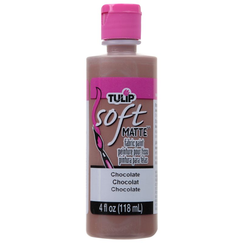 Tulip Matte Chocolate Soft Fabric Paint 4oz