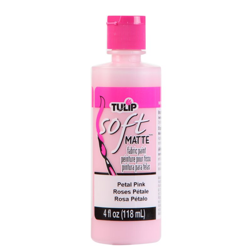 Tulip Matte Petal Pink Soft Fabric Paint 4oz