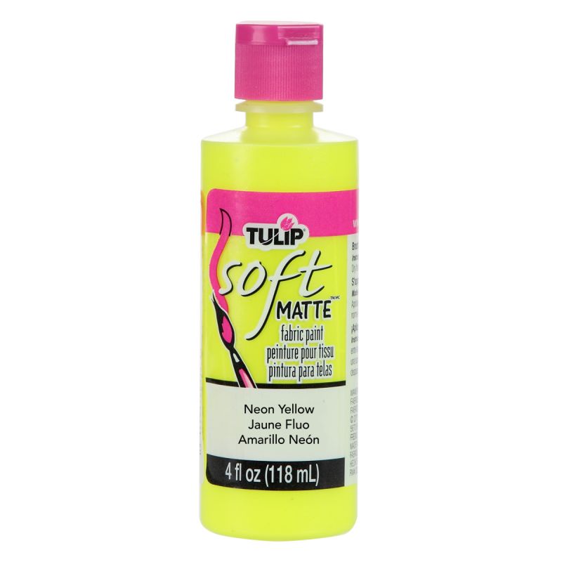 Tulip Neon Sunburst Yellow Soft Fabric Paint 4oz