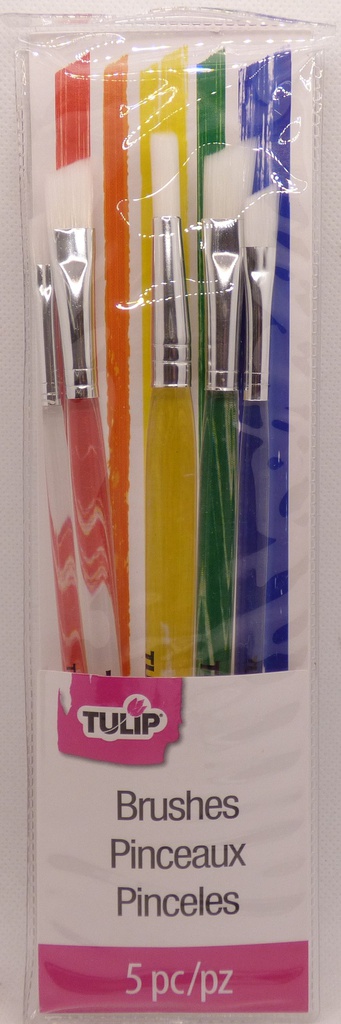 Tulip Angled Paintbrush Assortment 5 Pack 