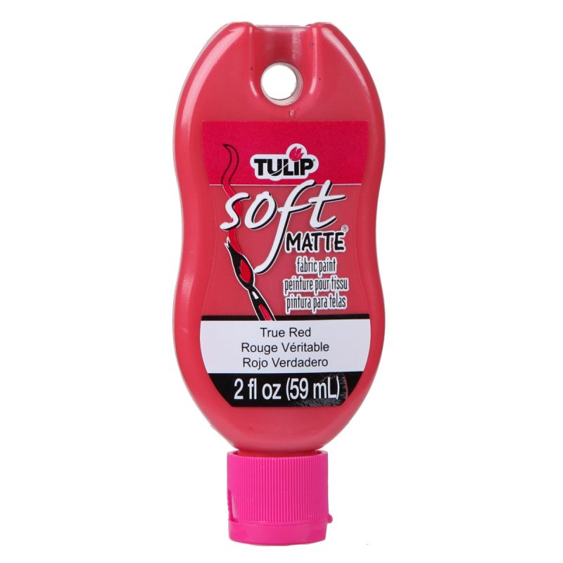 Tulip Matte True Red Soft Fabric Paint 2oz