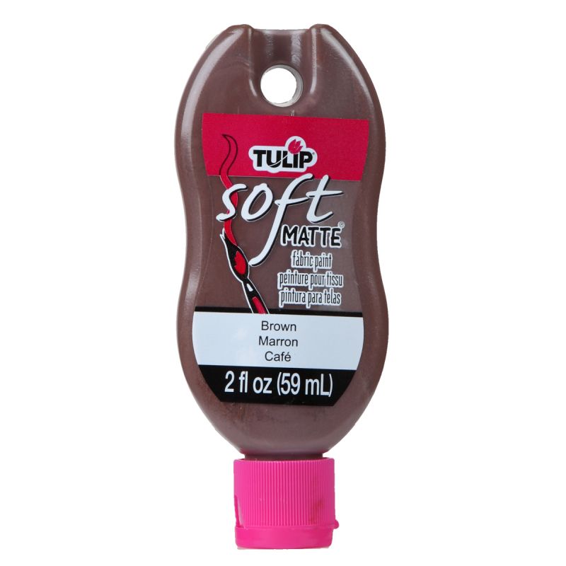 Tulip Matte Brown Soft Fabric Paint 2oz