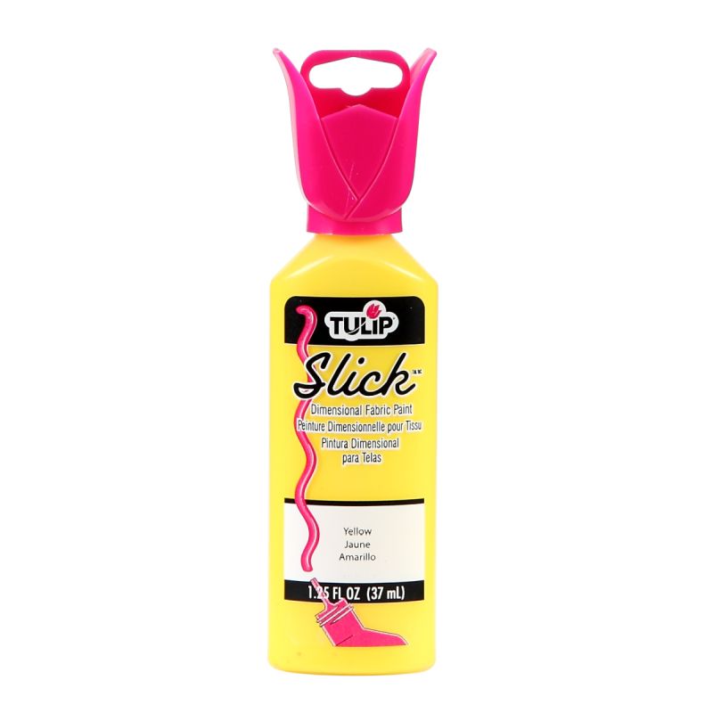 Tulip Slick Yellow Dimensional Fabric Paint - 1.25oz