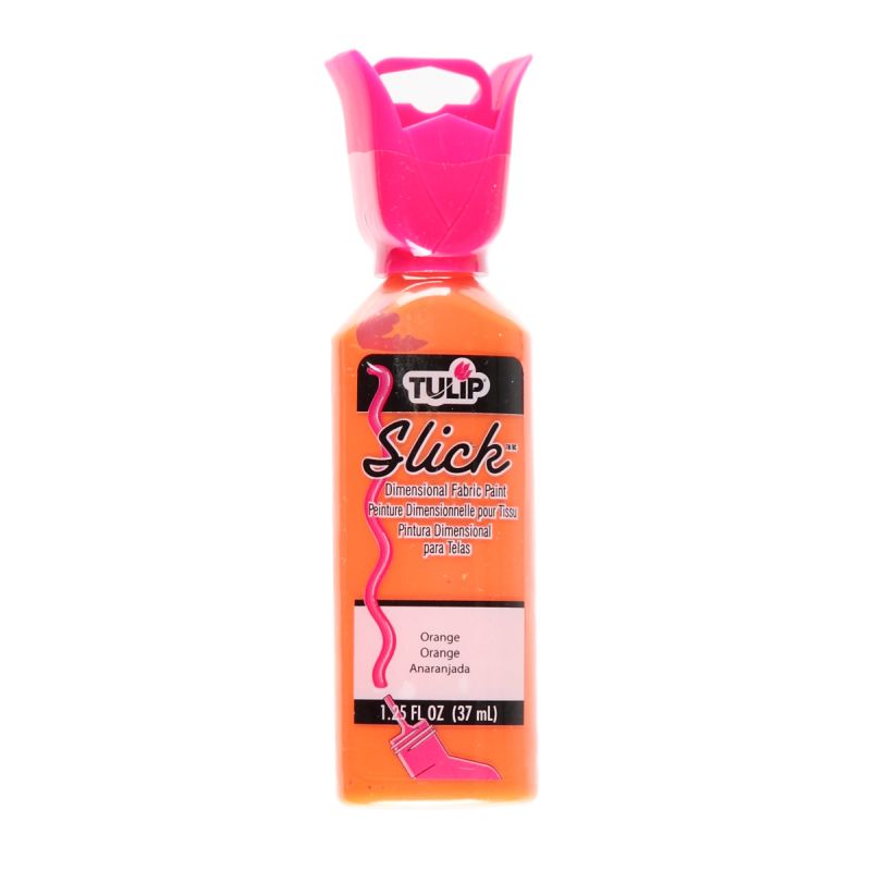 Tulip Slick Orange Dimensional Fabric Paint - 1.25oz