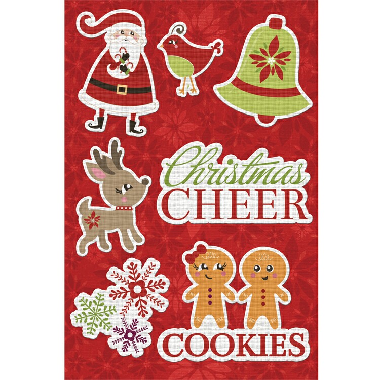 Xmas Cheer 5x7 Canvas StickerSold in Singles