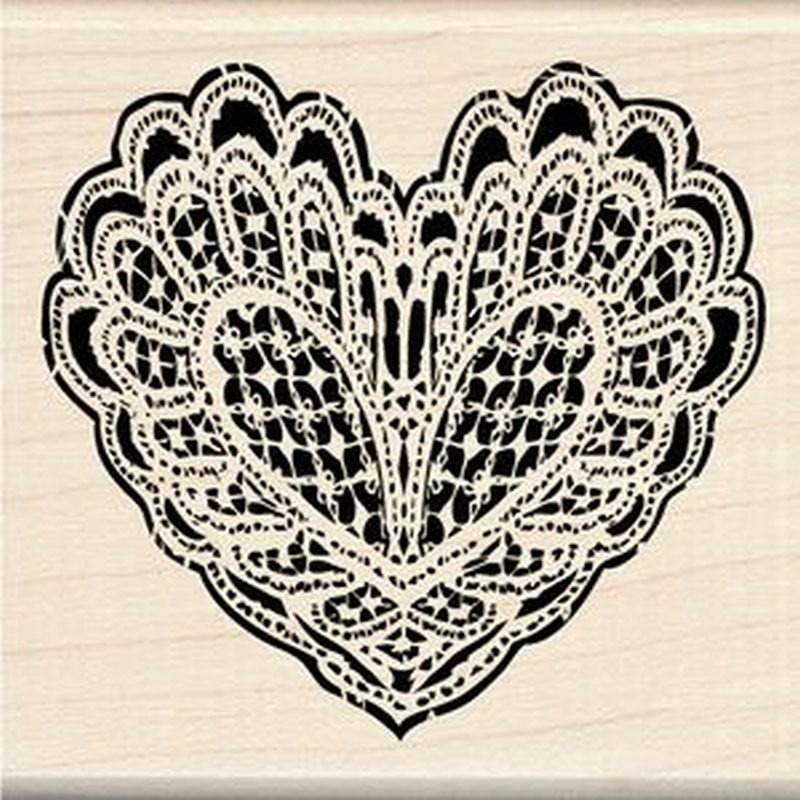 Lacy Heart Wd Stmp 55