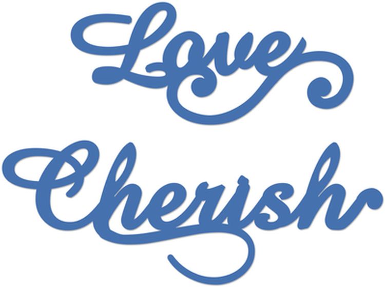 Decorative Die Love & Cherish