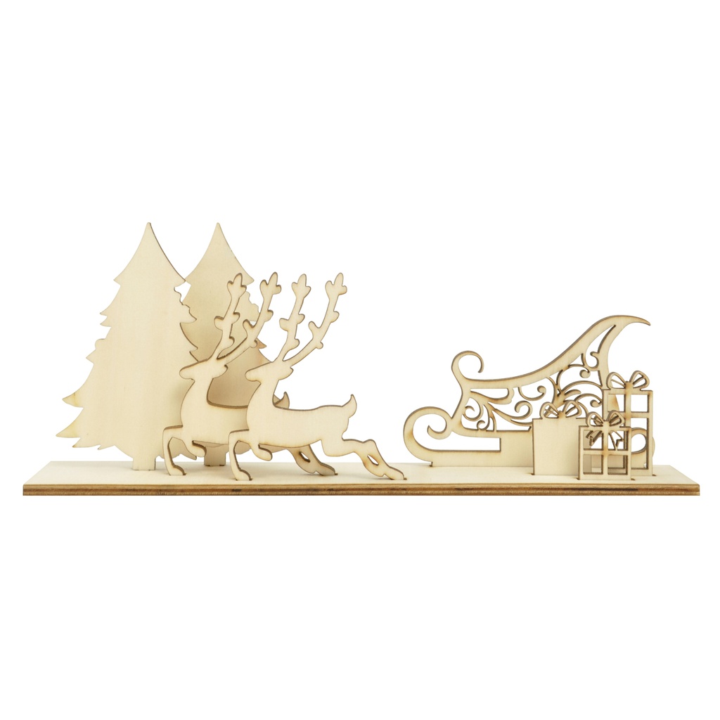 Flourish Sleigh Scene Embellish