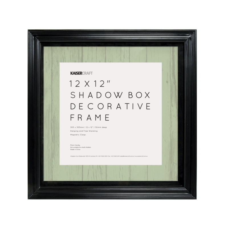 12x12 Black Shadow Box Frame